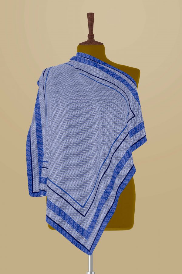 Luzz-Satin Silk Square Blue