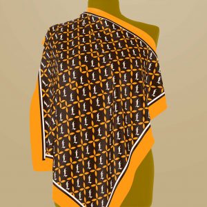 Thalia Signature- Satin Silk Square Light Brown